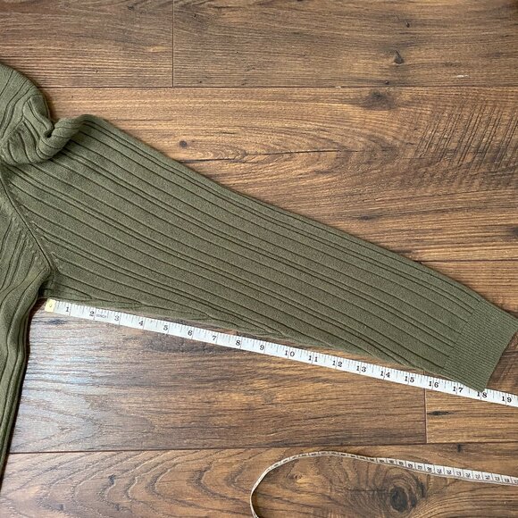 Soft Olive Green Crew-Neck Sweater - Picture 4 of 7